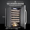 Ivation 34-Bottle Compressor Freestanding Wine Cooler Refrigerator - Stainless Steel IVFWCC341WSS - alternate 5